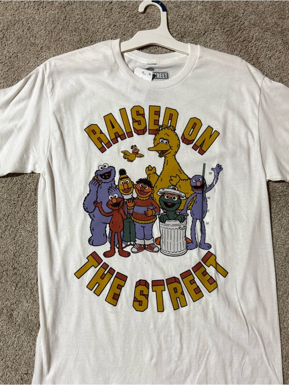 Sesame Street White Graphic Tee- Medium